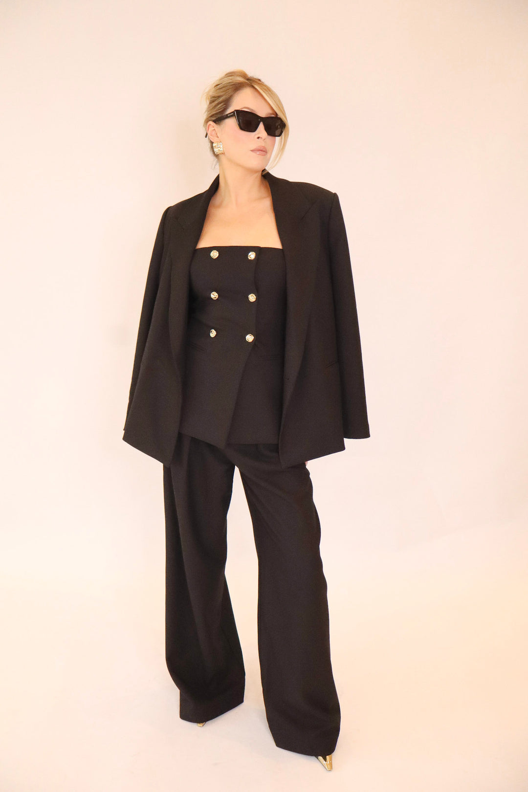 Celeste Bodice Top in Black