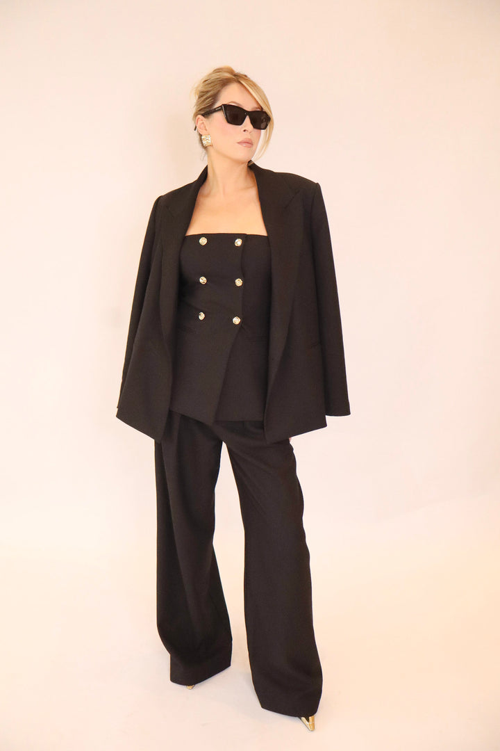 Celeste Bodice Top in Black