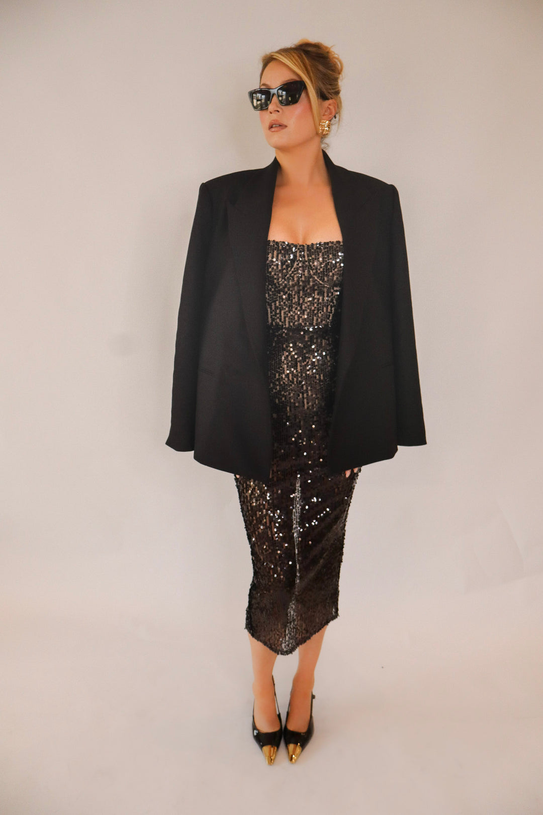 Diamonds Dress in Black