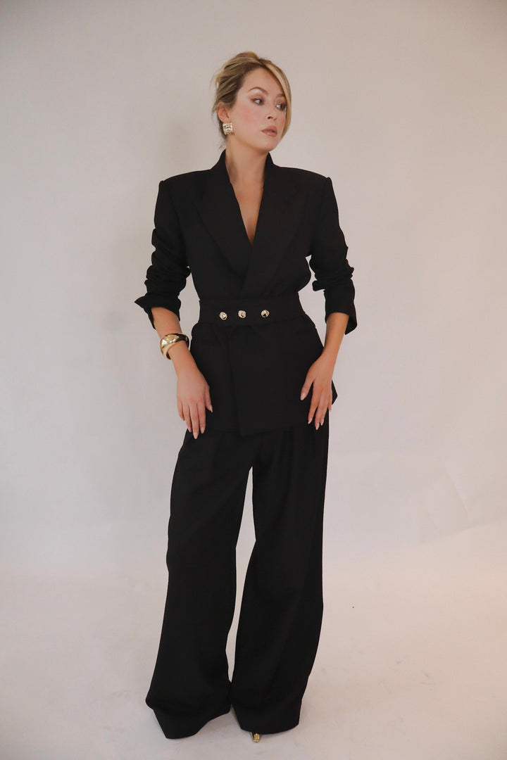 Celeste Oversized Blazer in Black