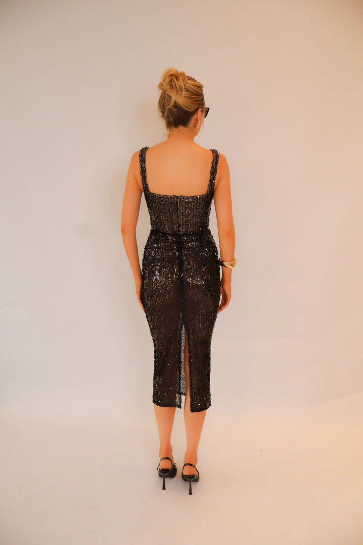Diamonds Dress in Black