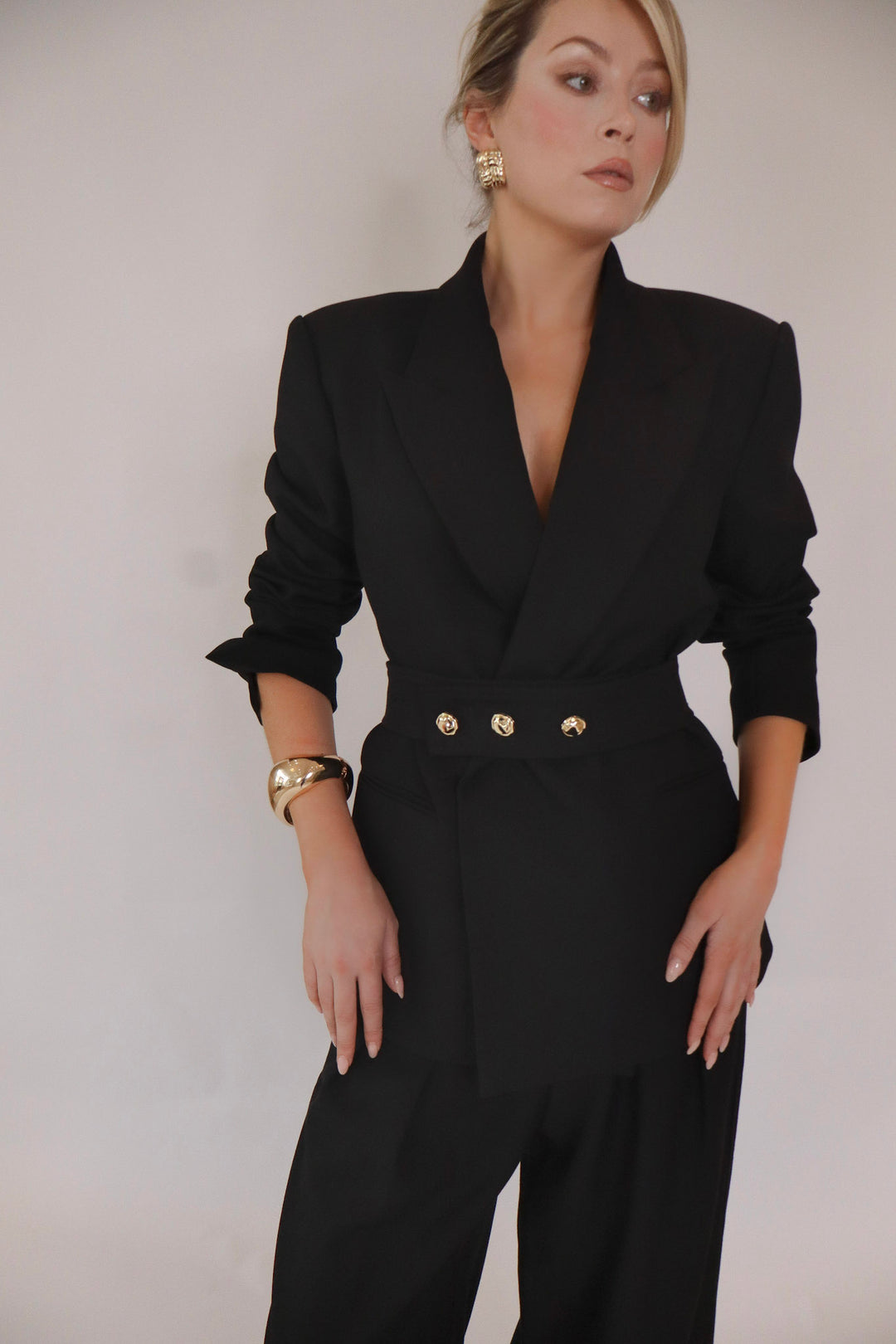 Celeste Oversized Blazer in Black