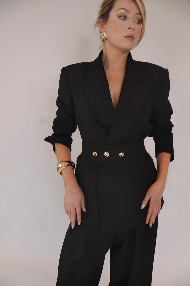 Celeste Oversized Blazer in Black
