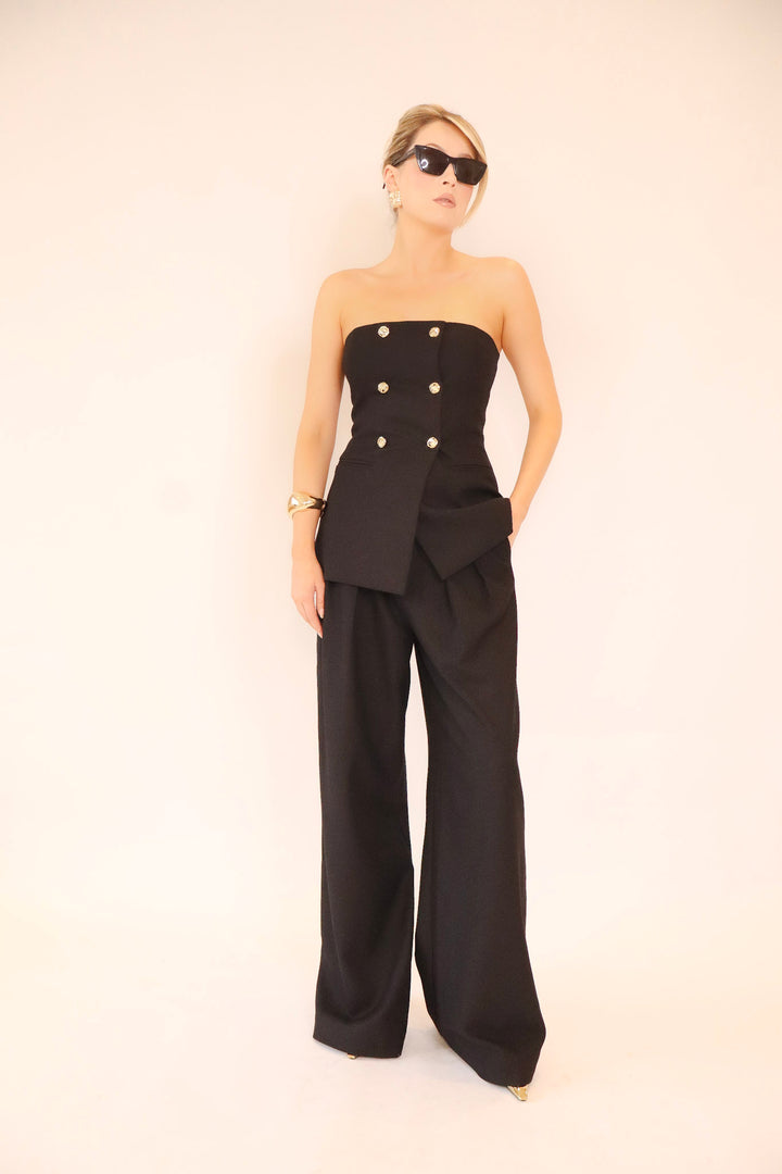 Celeste Bodice Top in Black