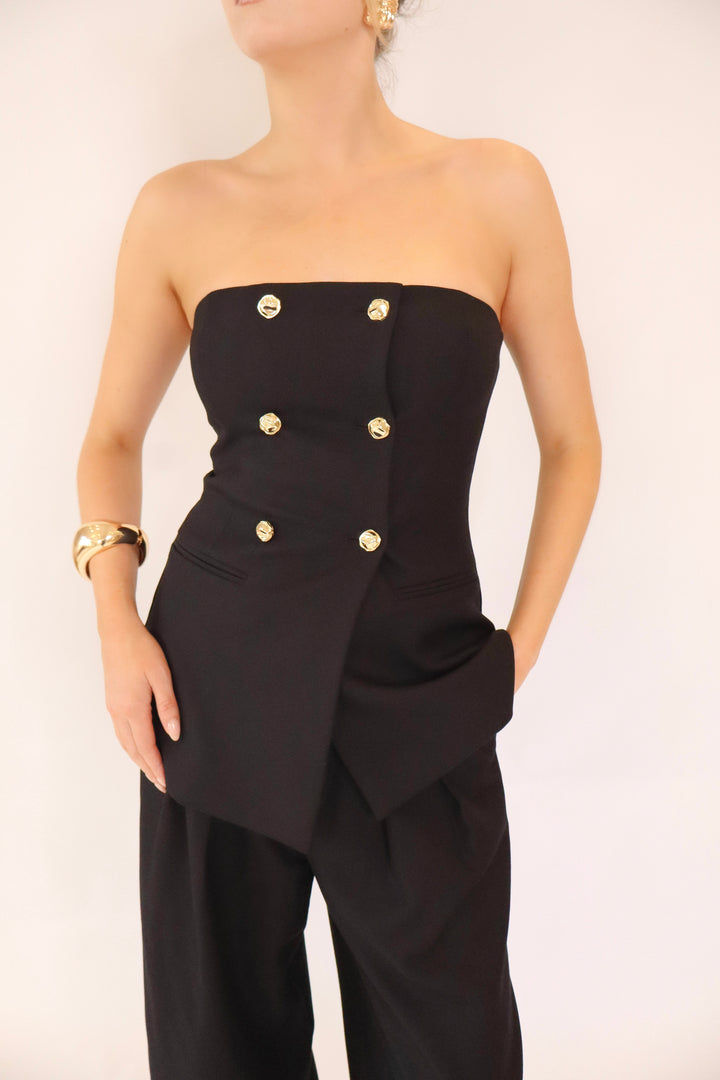 Celeste Bodice Top in Black