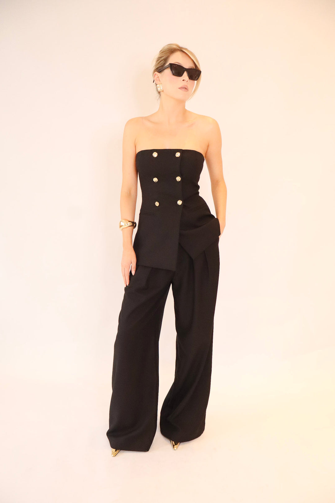 Celeste Bodice Top in Black