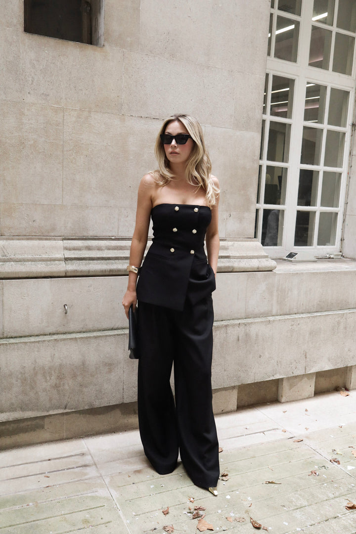 Celeste Bodice Top in Black