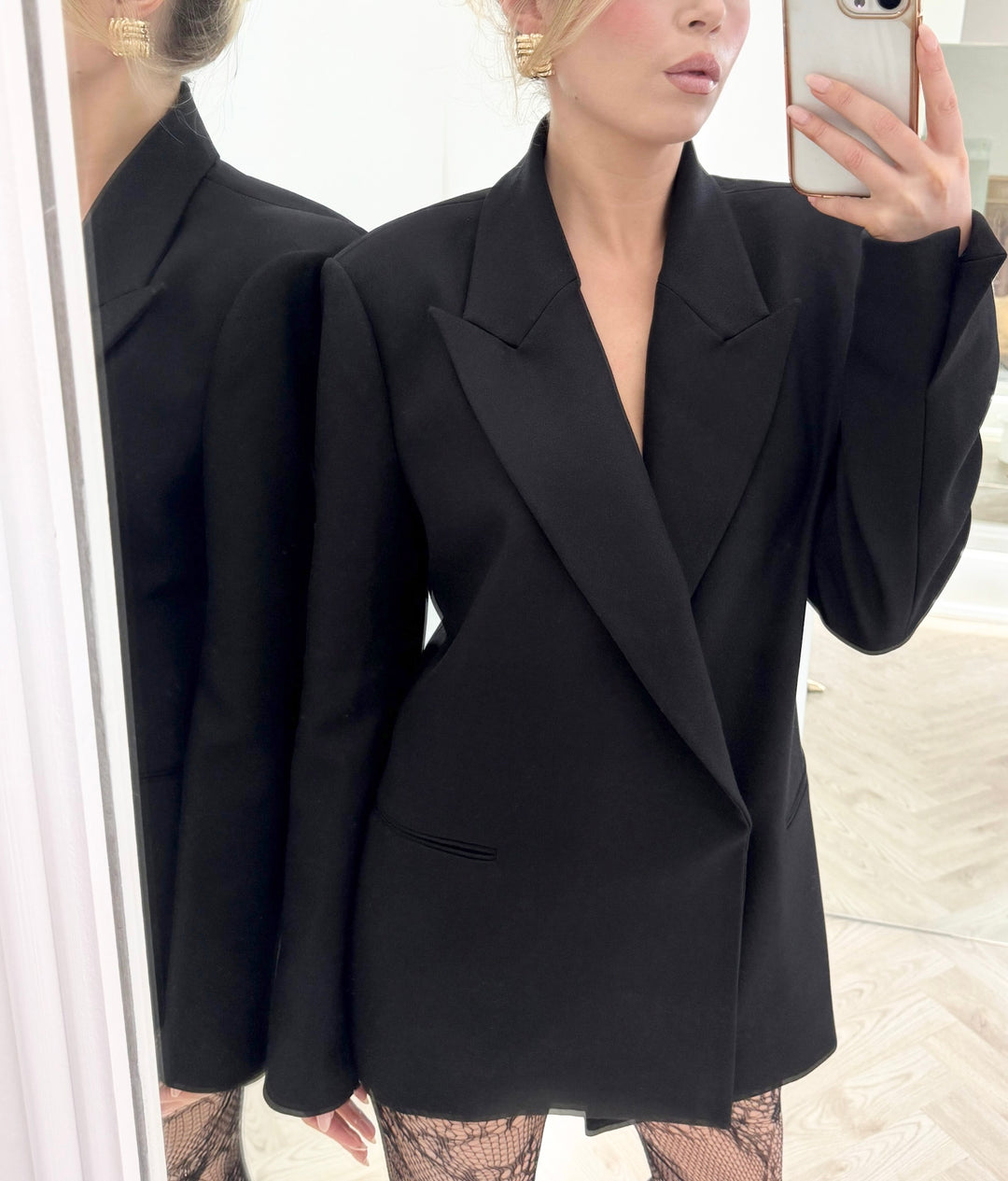 Celeste Oversized Blazer in Black
