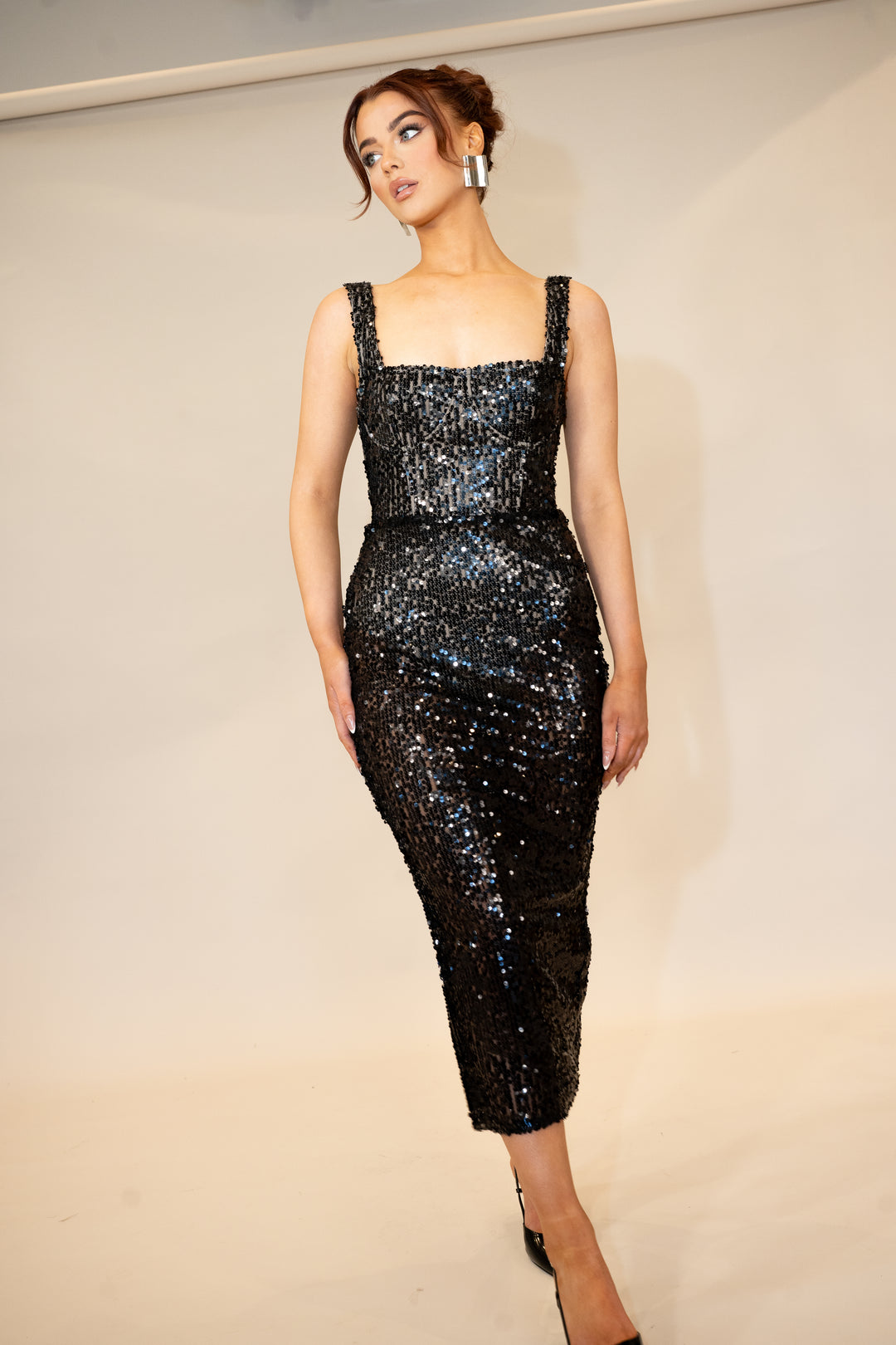 Diamonds Dress in Black