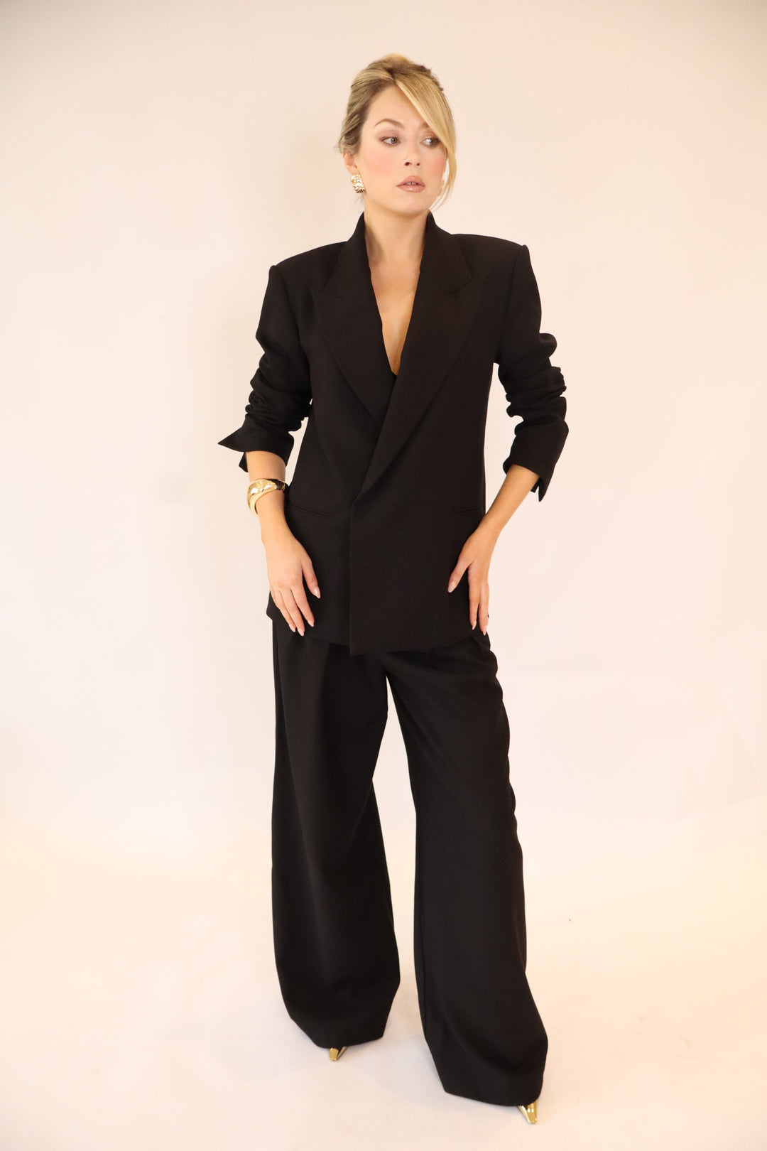 Celeste Oversized Blazer in Black