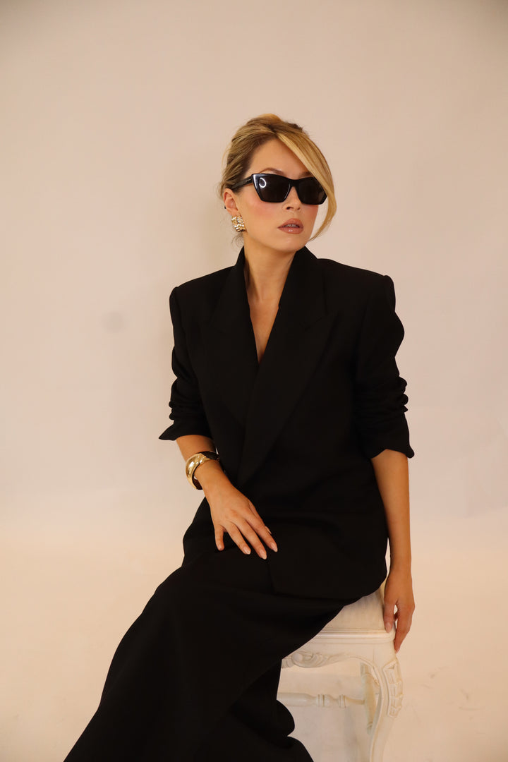 Celeste Oversized Blazer in Black