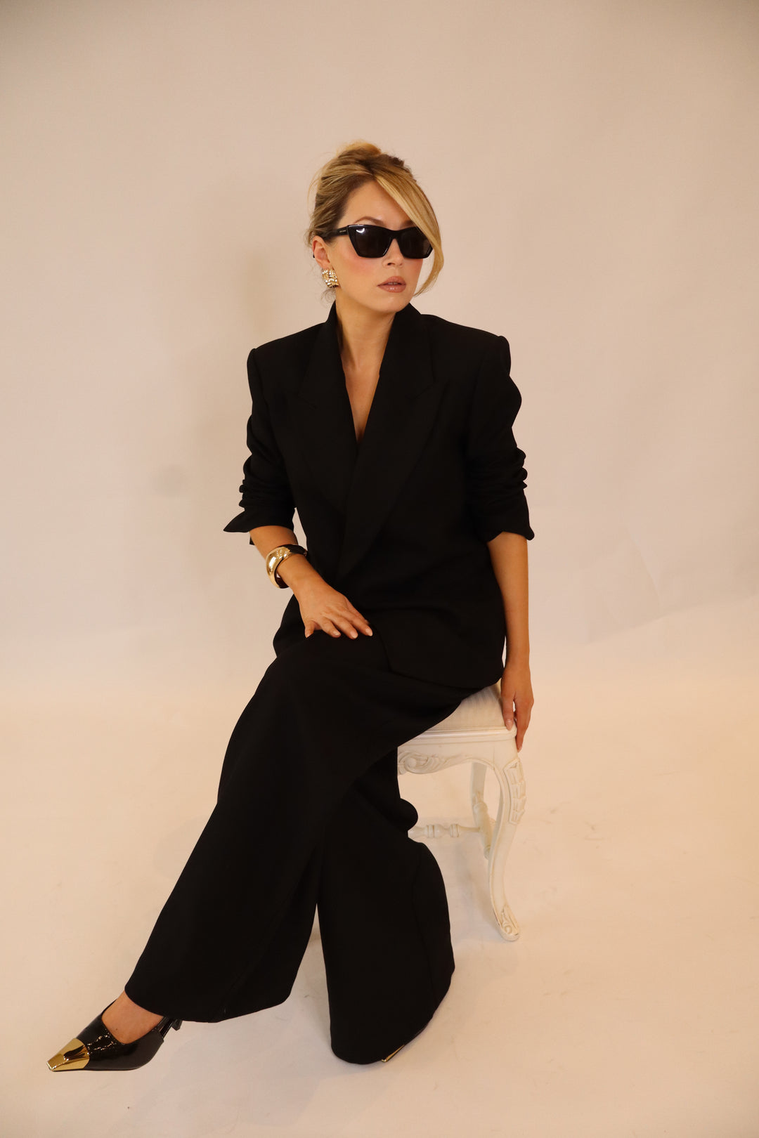 Celeste Oversized Blazer in Black