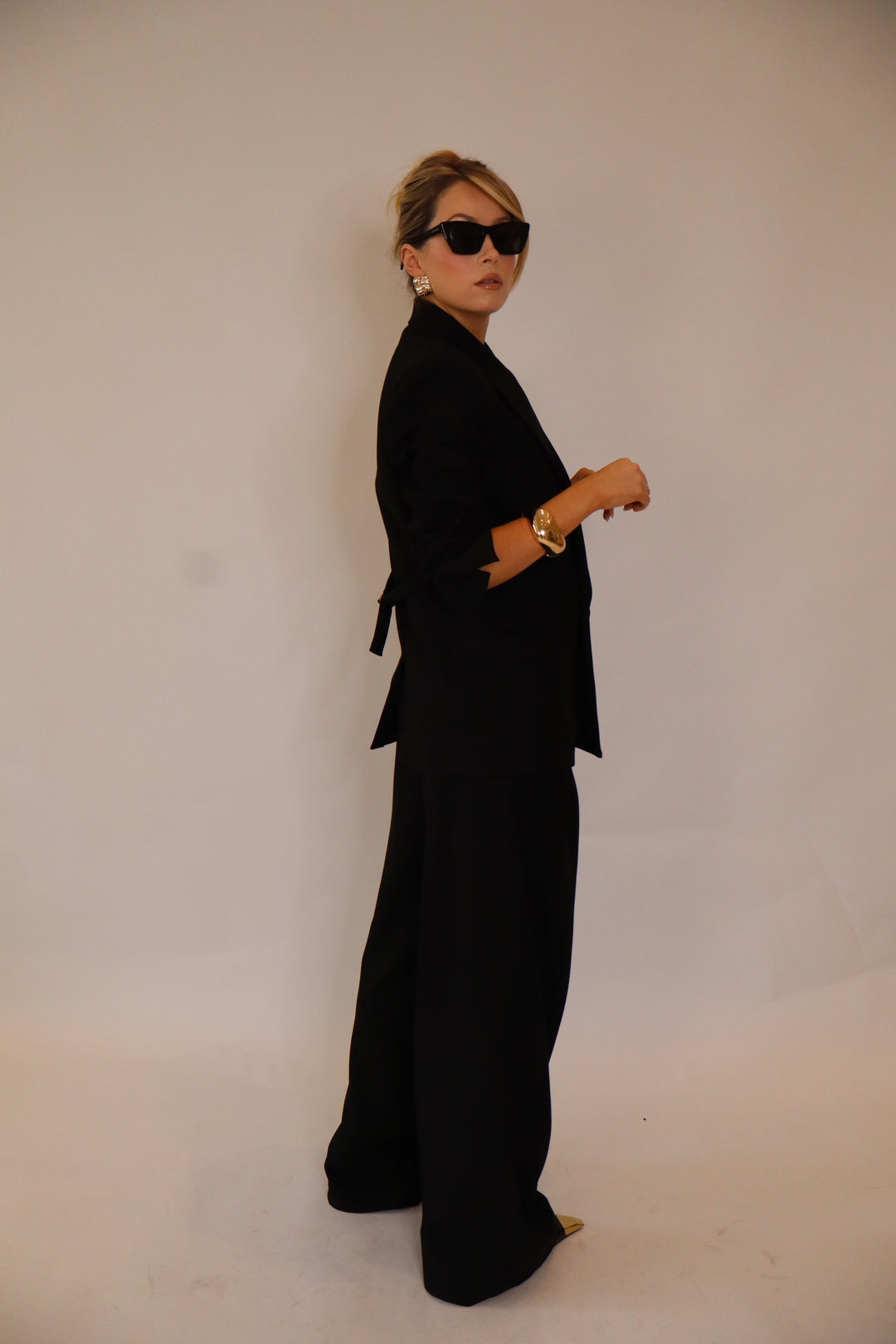 Celeste Oversized Blazer in Black